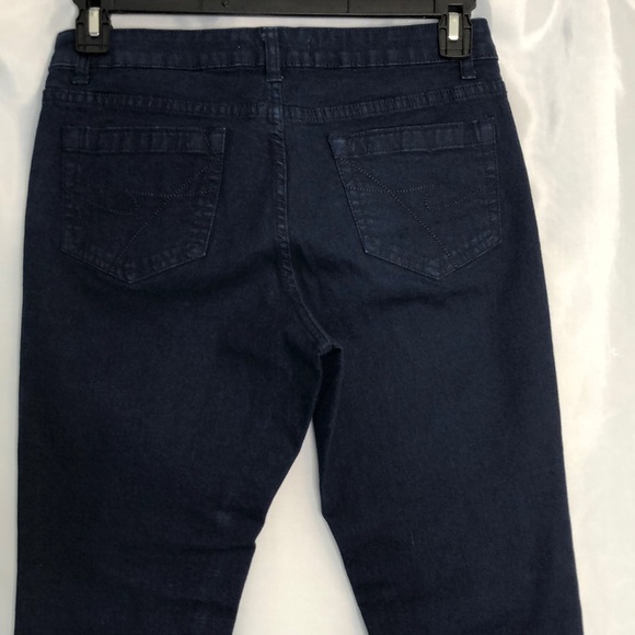 Kenneth Cole Reaction Women's Blue Straight Leg  Dark Wash Stretch Jeans Size 6 - Picture 7 of 12